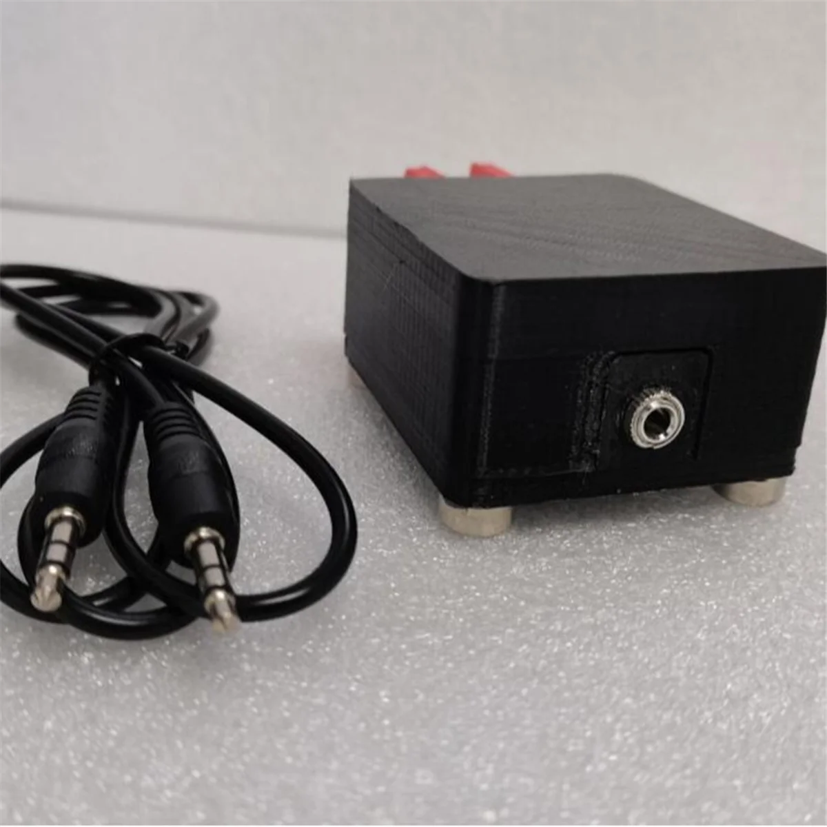 A03R Ak02 Assembled Magnetic Cw Short Wave Key / Automatic Key / Auto Key Double Paddle for Ham Radio +3.5mm Audio Cable