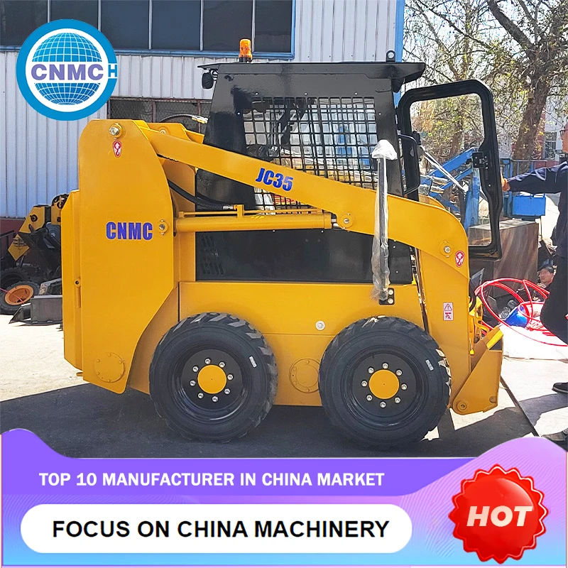 

CNMC High Quality Wheel Skid Steer Loader With Attachments EPA Certification For Farm Garden and Construction Made in China