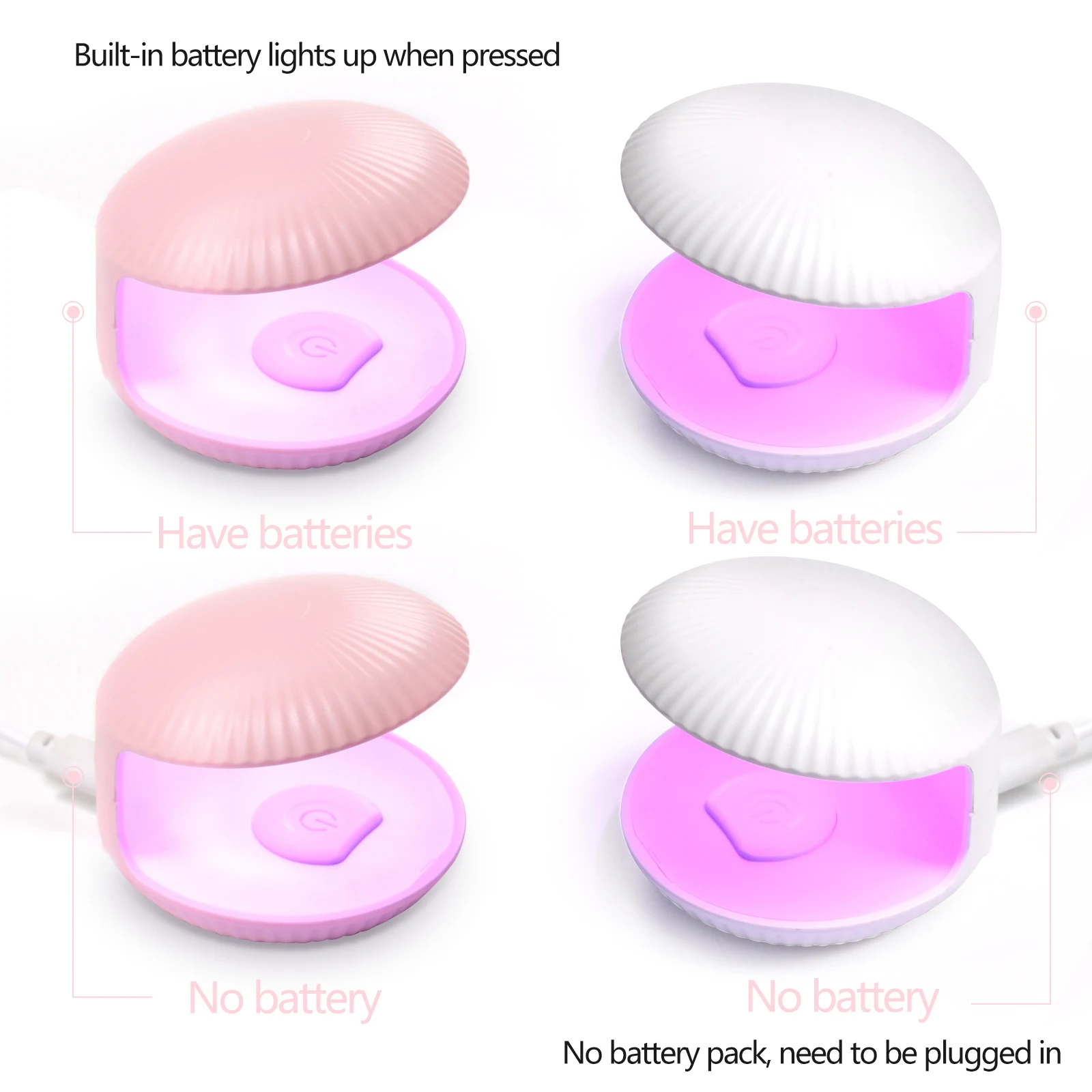 LULAA Mini Shell Uv Led Lamp Uv Light For Gel Nails Salon Equipment Cabin Uv Led Nail Gel Polish Drying Lamp Cured Dryer