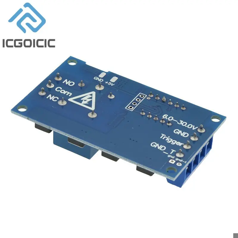 1 Channel 5V Relay 6-30V Relay Module OFF/ON Switch Trigger Time Delay Circuit Timer Cycle 999 minutes Adjustable XY-J02