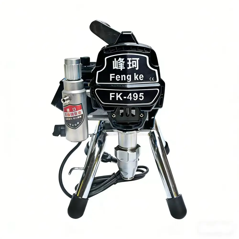 Profesional Electric Airless Paint Sprayer 2500W 2.4Min/L PISTON Painting Machine 495 with brushless motor factory selling