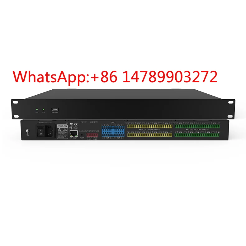 Multi Channel DSP Audio Processor 48K/24bit Conference Hall Sound Equipment