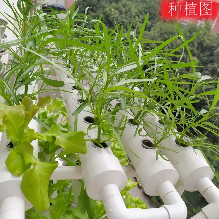 Piped family balcony automatic watering hydroponic soilless cultivation equipment hydroponic vegetable planting rack