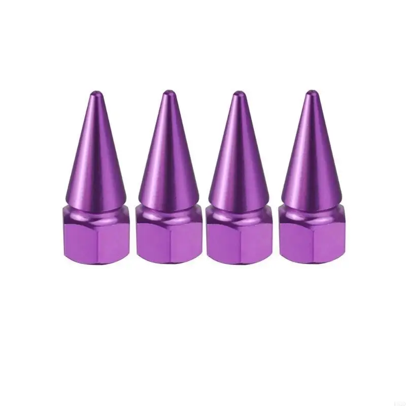 

R53D Spiked Tire Valves Caps Crafted from Aluminum Alloy Suitable for Motorcycles Bikes Long Trips Vehicle Maintenance
