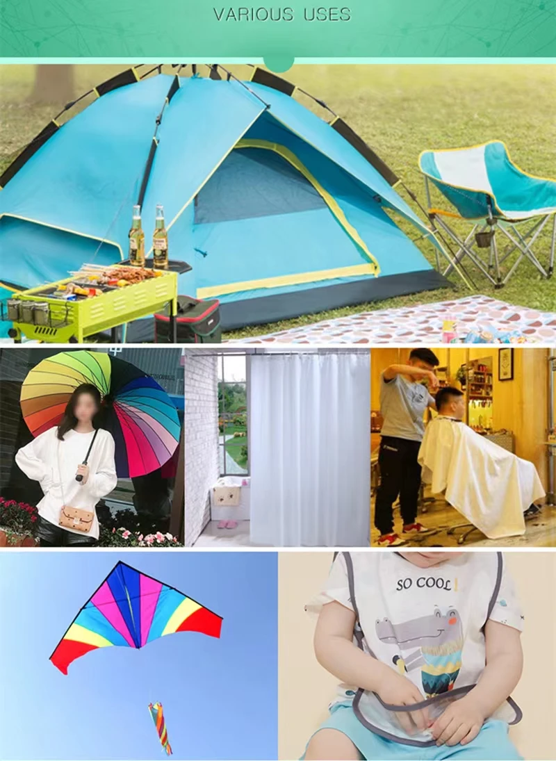 Tela de nailon ripstop de 1m x 1,5 m, tela para pipa de fábrica para tienda, tela impermeable, pipas de kitesurf profesionales completas, pipas chinas