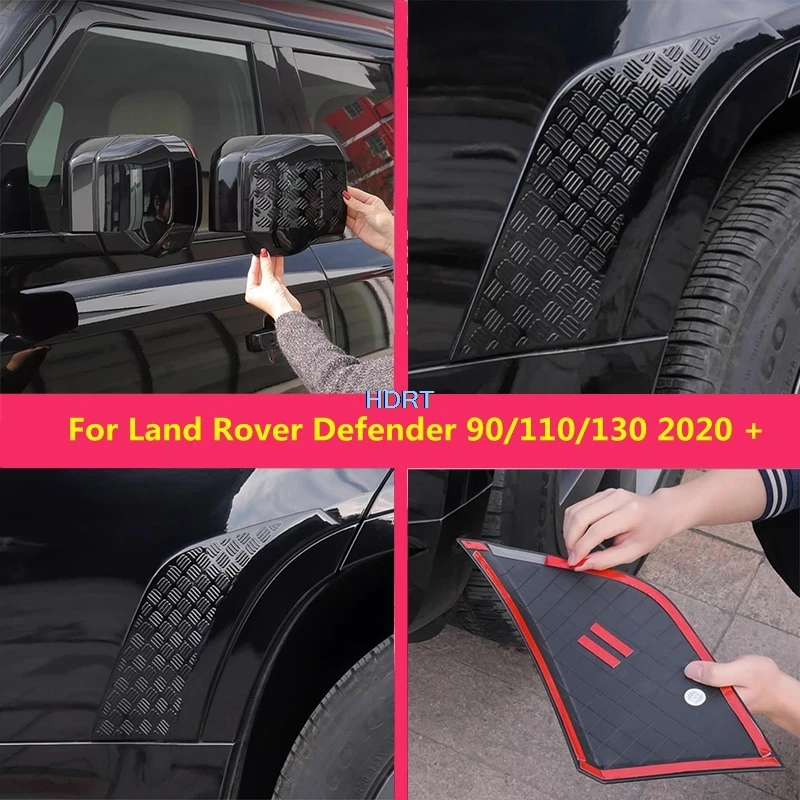 

For Land Rover Defender 90/110/130 2020 + Car Front Bumper Rear Trunk Door Rear View Mirror Tail Light Cover Body Accessories
