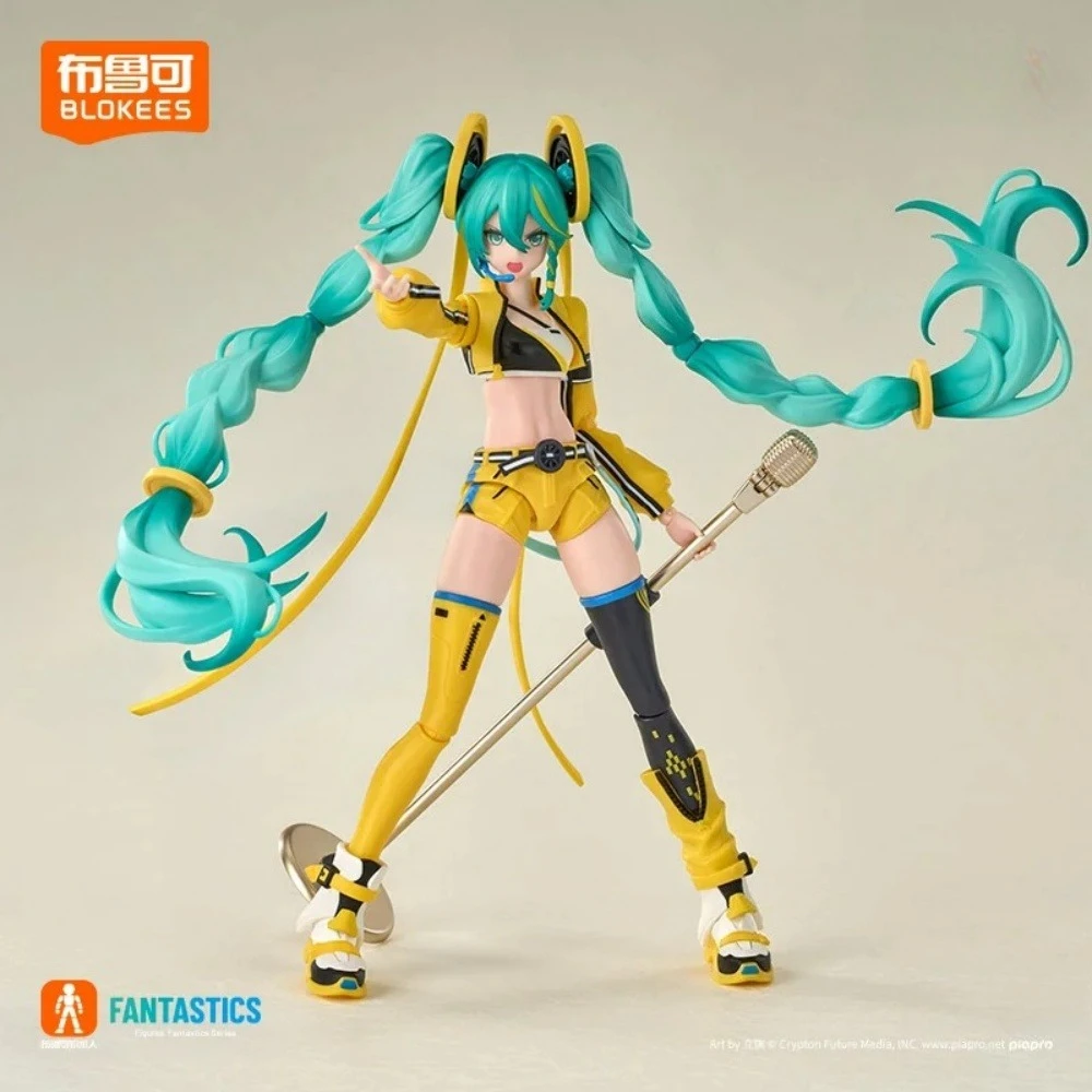 Blokees Hatsune Miku الكرتون أنيمي الجمعية تمثال لعبة أنيمي عمل الشكل البلاستيكية الاطفال اللعب دمية جمع أرقام هدية