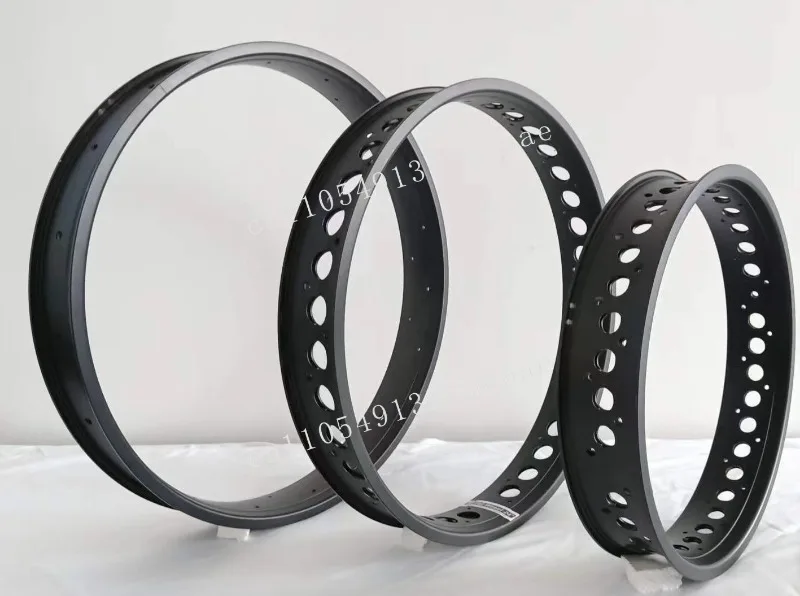 Snow Wheel Rim 80mm 26 20 24 4.0 Double Wall Electric Bike Fat Rim 20x4 Fat Bike Single Chamber Perforated Wheel