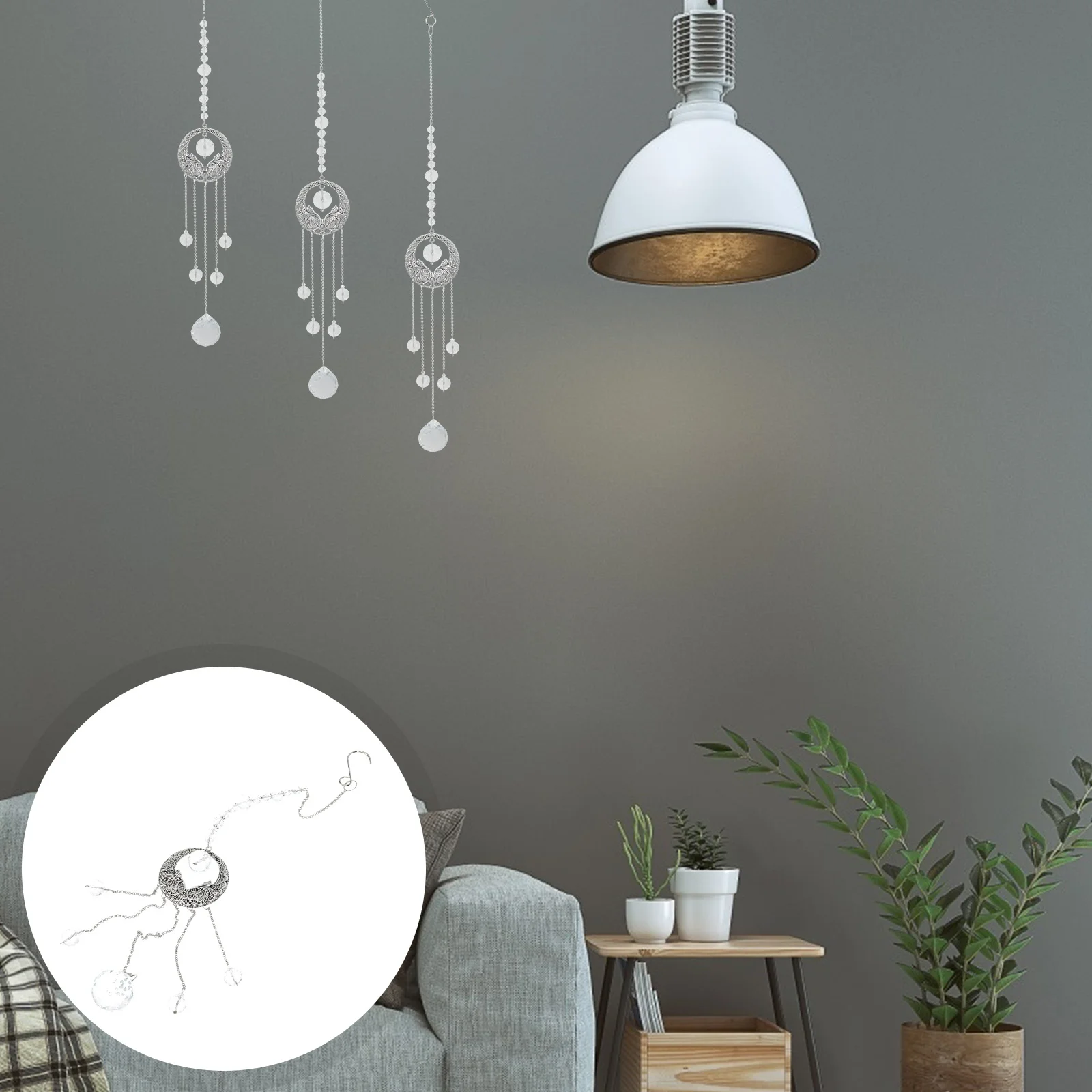

1Pcs Crystal Ball Decoration Hanging Pendant Holiday Party Home Garden Window Hanging Ornament Creative Crystal Ornament