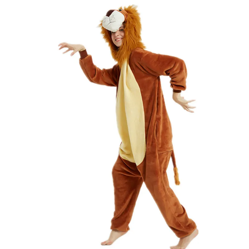 Vliegen Bijpassend Cosplaypak Lion King Halloween Spel Anime Jumpsuit Prestatiekostuum Polyester Materiaal Dames Faion