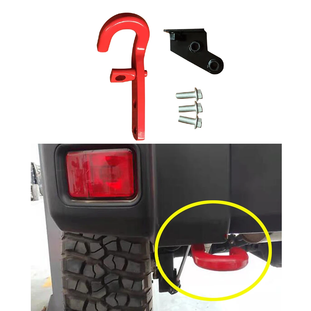 Lantsun J355 steel hook for jeep for wrangler jk 2007-2017