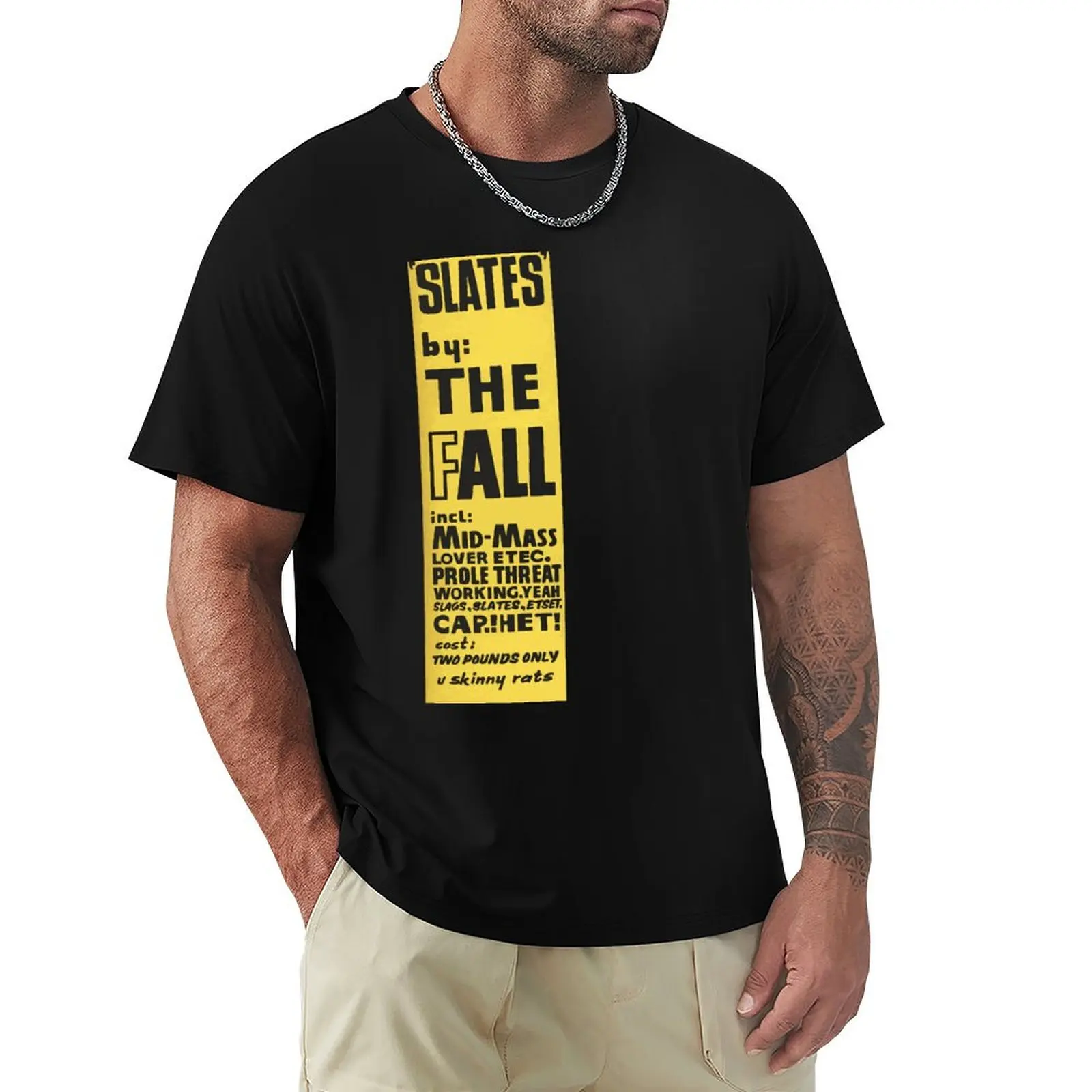 

The Fall Band Mark E Smith Slates T-Shirt for a boy custom shirt anime mens designer clothes