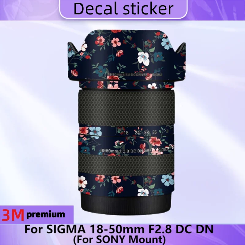 For SIGMA 18-50mm F2.8 DC DN for SONY Mount Lens Sticker Protective Skin Decal Film Anti-Scratch Protector Coat 18-50 2.8 f/2.8