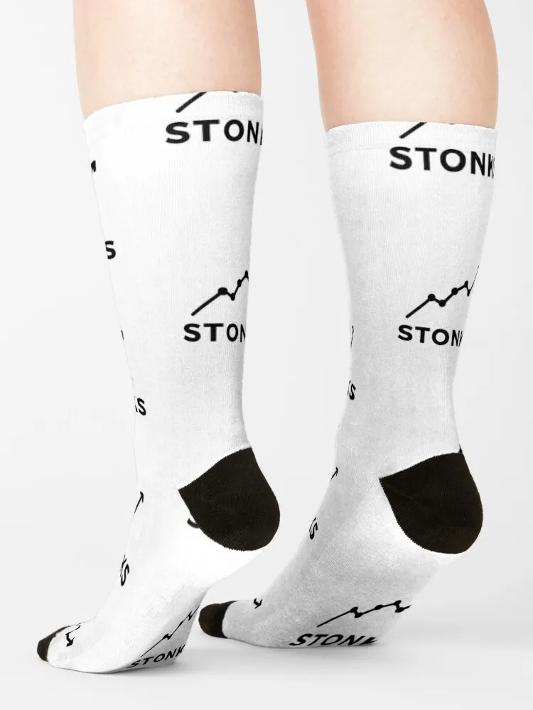 STONKS-Chaussettes de cyclisme pour hommes et femmes, basket-ball, nouvel an