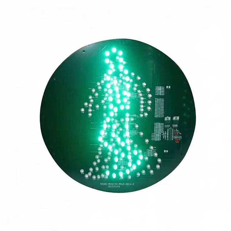 265mm Red Green Pedestrian Traffic Light PCB Board DC12V AC85-265V Traffic Light Replacement Board for Road Safety
