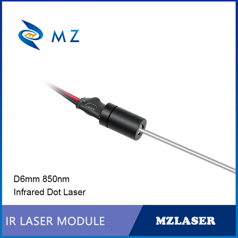 Compact Infrared Dot Laser Diode Module 850nm D6mm 0.5mW 1mW 5mW 10mW 3V 5V Industrial Grade for Woodworking Machinery