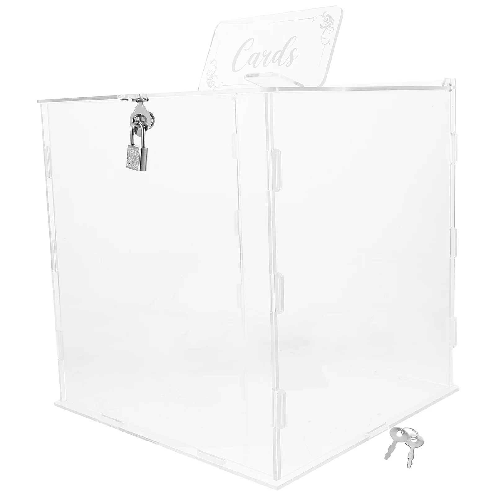 Wedding Card Box Storage for Envelope Holder Greeting Cards Boxes Acrylic Birthday Baby Case