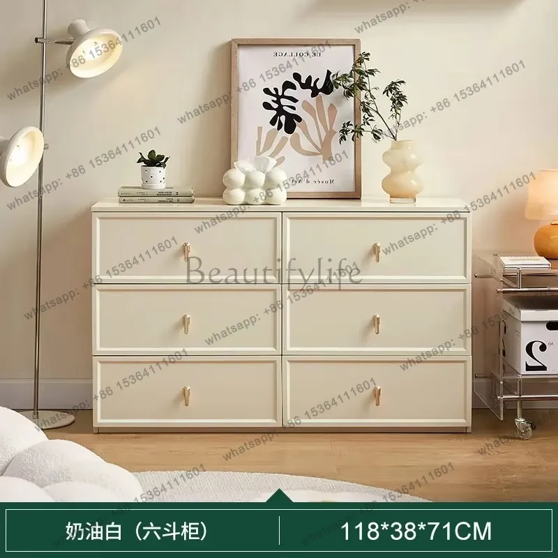 LDCream Sideboard Bedside Buffet Storage Display Credenza Cabinet Console Table Dining Room Organizer Cupboard