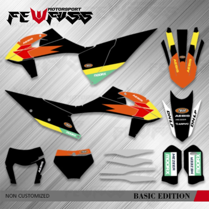 

Fewfuss Motorcycle Graphic Backgrounds Decal Sticker Kits for KTM EXC EXCF XCW 2019 2020 2021 2022 SX SXF 2020 2021 2022 2023