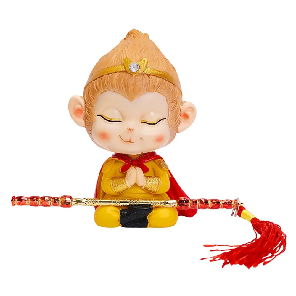 Gift Model Toys Home Decoration Statue Ornament Statue Car Ornament Monkey King Ornaments Car Interior Decorative Wukong Figure