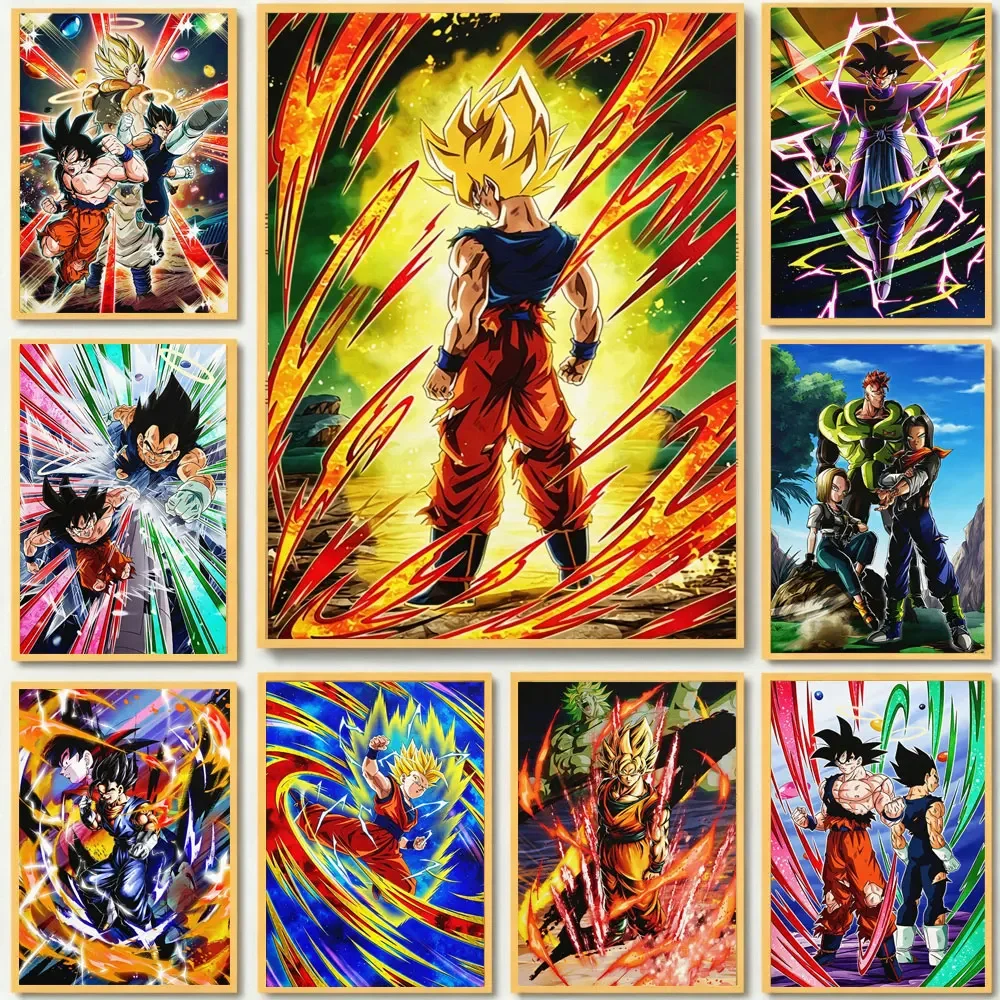 Dragon Ball Goku Anime 5D Full Round Drill Diamond Painting Blast Mosaic Embroidery Art Home Wall Decor DIY Craft