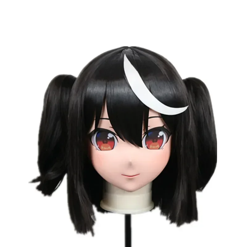 

(B108) Индивидуальная спасательная маска для трансвеститов с корпусом, силиконовая аниме Kitasan, черная маска кигуруми, косплей