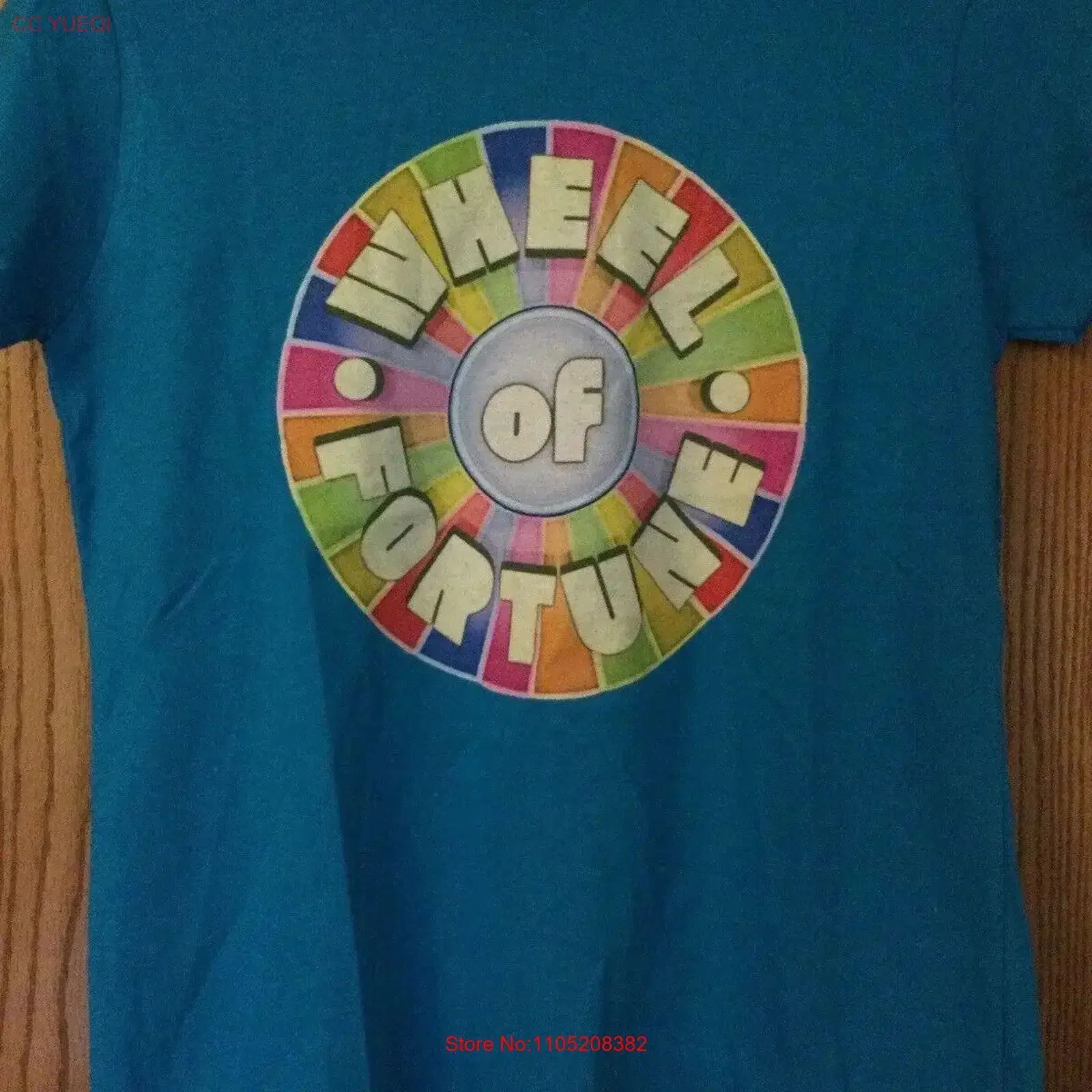 

Синяя футболка Wheel Of Fortune, женская винтажная стираная футболка для повседневной носки, мягкая дизайнерская одежда, стильная универсальная мода