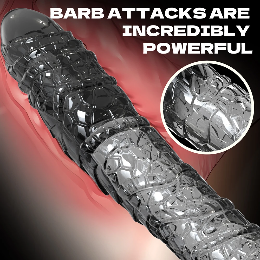 Vibrator for Men Penis Enlargement Sleeve Cover Case Cock Header Enlargement Extension Enhancement Men Sex Toy Silicone Condom - Image 5