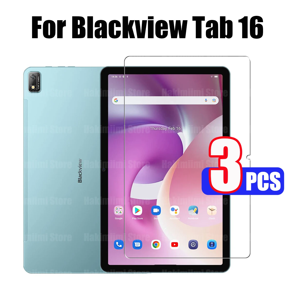 Tempered glass film for Blackview Tab 16 (11 inch) Screen protector 9H hardness Anti Scratch Bubble Free