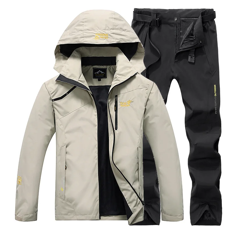 Waterproof Fishing Suit Breathable durable Hooded Jacket Fishing Wear Outdoor Fishing Pants Windbreaker Fishing Clothes Men - view 5