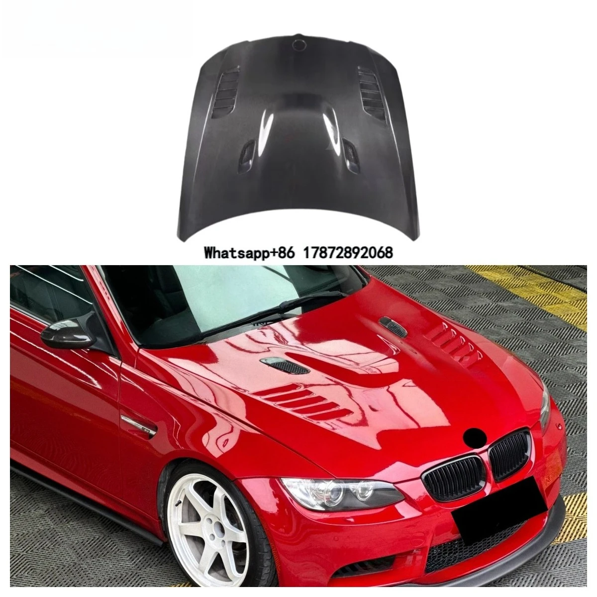 

V Style Carber Fiber Engine Hood for 3 Series E90 E92 E93 2004-2011 Per-Lci Coupe LCI Hight Quality Engine Bonnet Body Kit