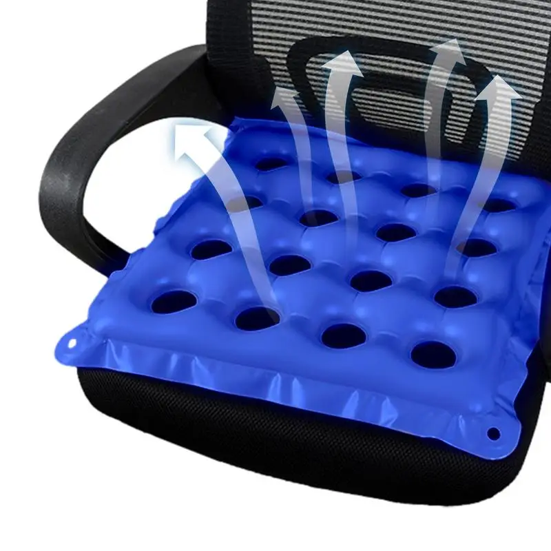 Air Cushion Seat Air Chair Cushions Thickened PVC Comfortable Wear-resistant Air Cushion With Air Vent Camp For Wheelchair