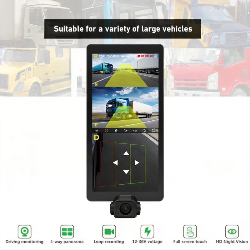 

Best Selling 10.36-inch 2CH Dashcam ADAS Features 4G Remote Monitoring Navigation Backup Camera 1080P Four-Way External Pull