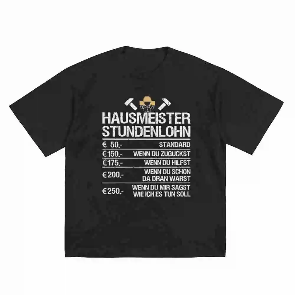 Caretaker Janitor Facility Manager Short Sleeve Tee 100% Cotton T-Shirt