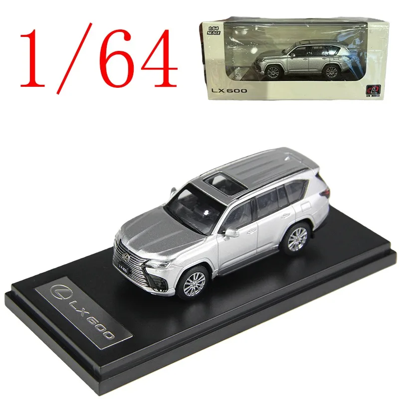 

LCD Diecast 1/64 Scale Lexus Alloy Model Cars Lexus LX600 Silver Play Vehicles Toys for Boys Gift Original Box