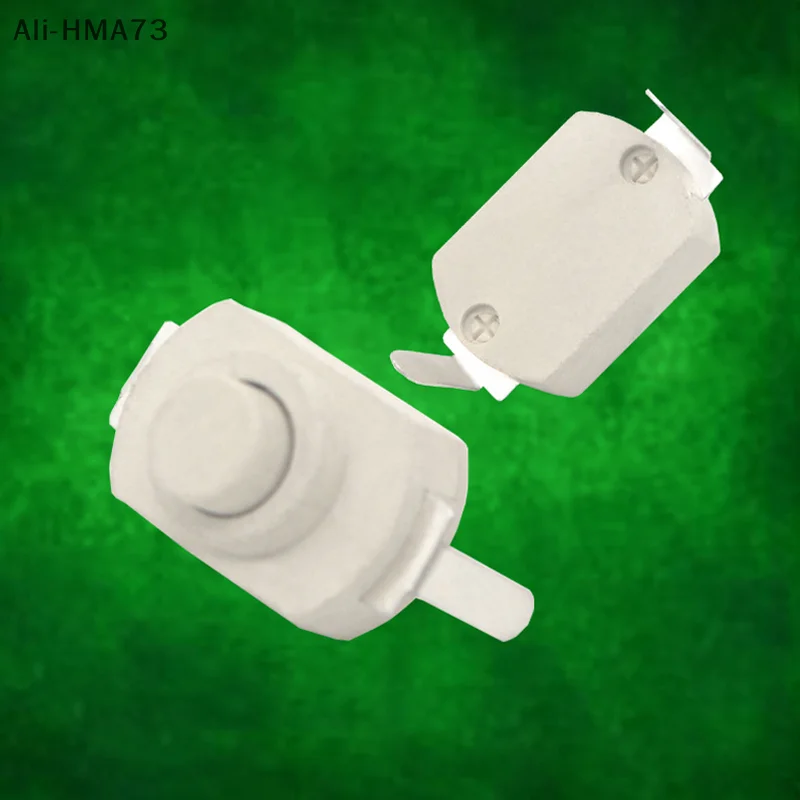 

10Pcs Push Button Switch 1288BM DC 30V 1A Flashlight Right Angle Switch 2P White Self Lock Flashlight Button Switch ON-OFF