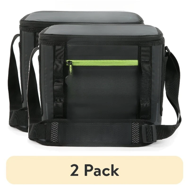 

(2 pack) by Arctic Zone Welded Cooler with 12 Can Capacity, Black/Green