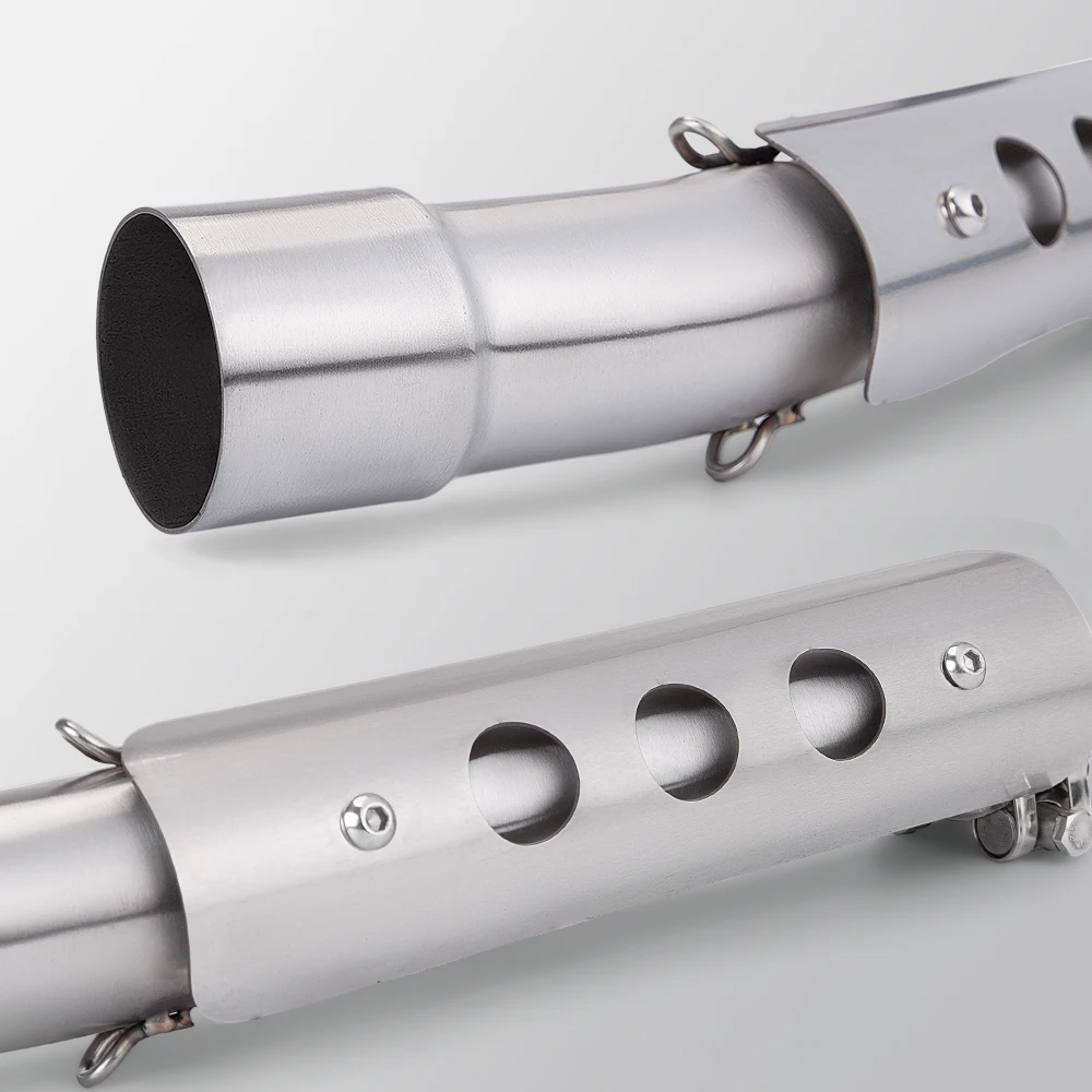 

T700 Tenere700 Motor Exhaust Escape System Muffler 51mm Slip-on Connector Tube mid Middle Link Pipe for Enhanced Performanc