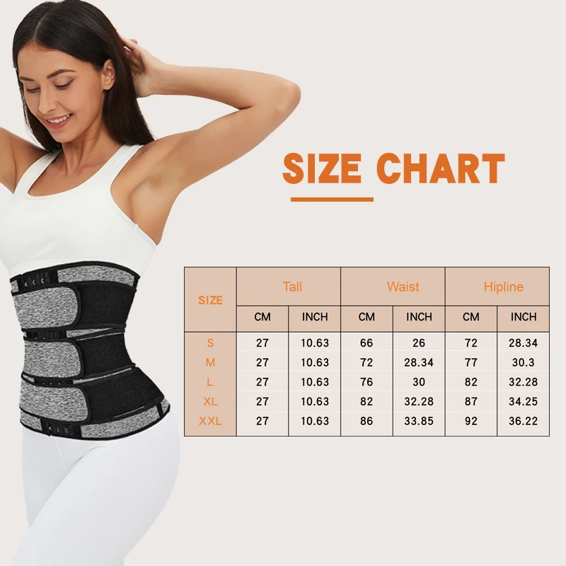 Women\'s waist shaping Shaping belt shaping abdomen Self cultivation and sweating training device Slim and adjustable waistband L