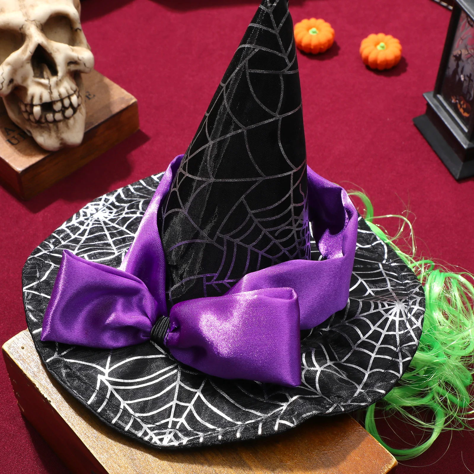 

Soft Comfortable Pet Witch Hat Star Pattern Halloween Cosplay Hat for Puppy Dog Cat Party Photo Decor Pet Cosplay Decor