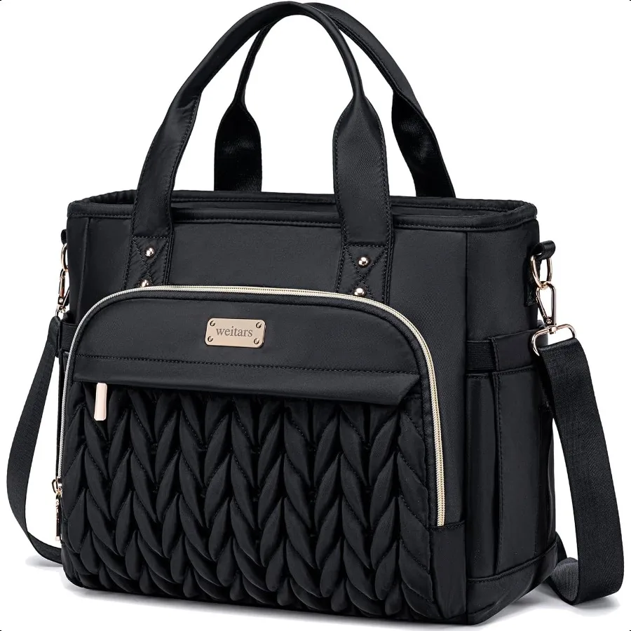 

Insulated Lunch Bag for WomenLeak Proof Lunch Box for Work Extra Large Lunch Tote Bag With Removable Shoulder Strap with Side P