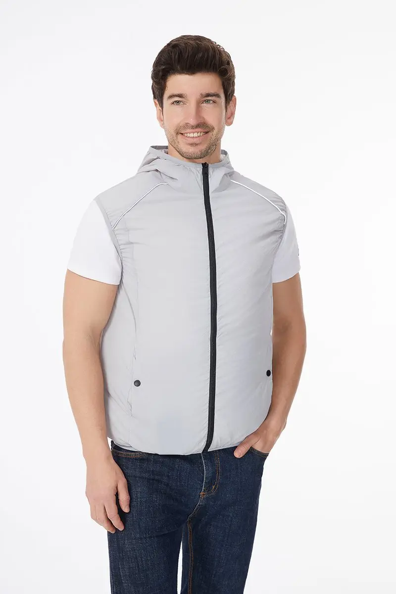 12V/5V USB Unisex 3 Wind Speed Cooling Fan Vest Lightweight Sleeveless Air Conditioned Vest Summer Outdoor Work Clothes