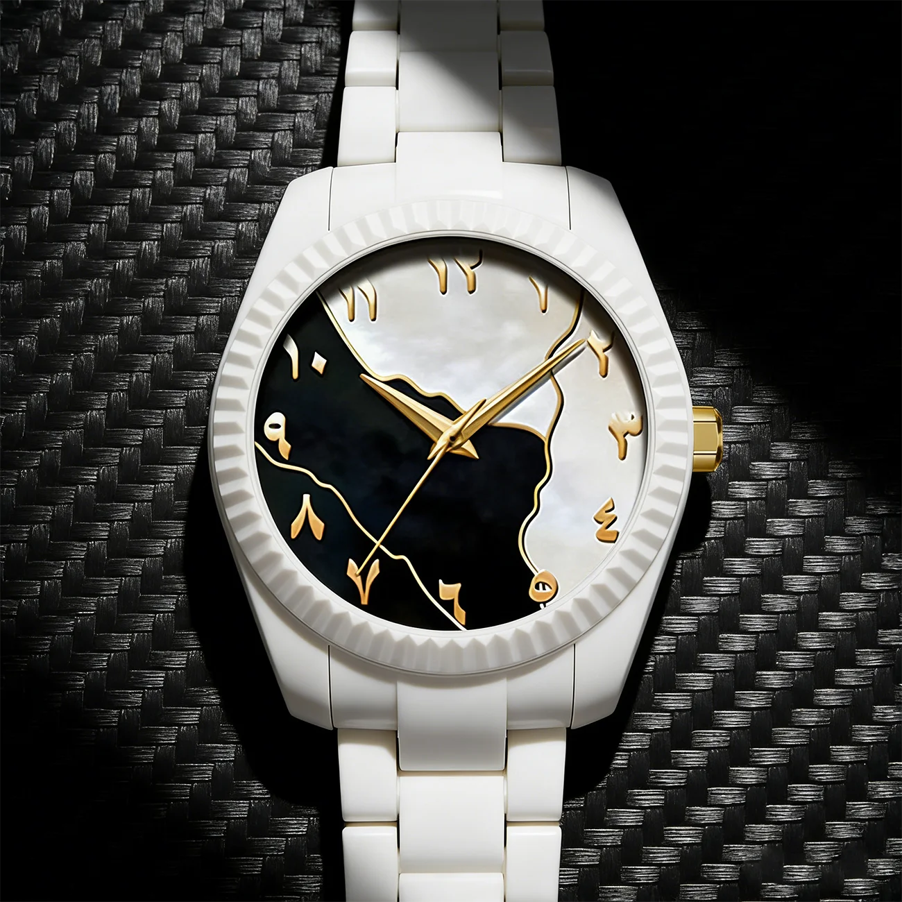 Men's Quartz Watch Fashion Casual Sports Watch Waterproof Wristwatch Gold Arabic Numerals Watch Student Watch