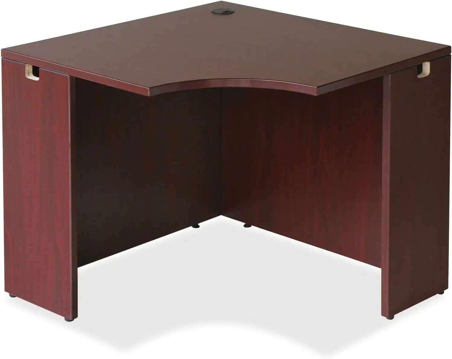 

Mahogany Corner Desk Essentials Series Modern Design Large Workspace Home Office Furniture