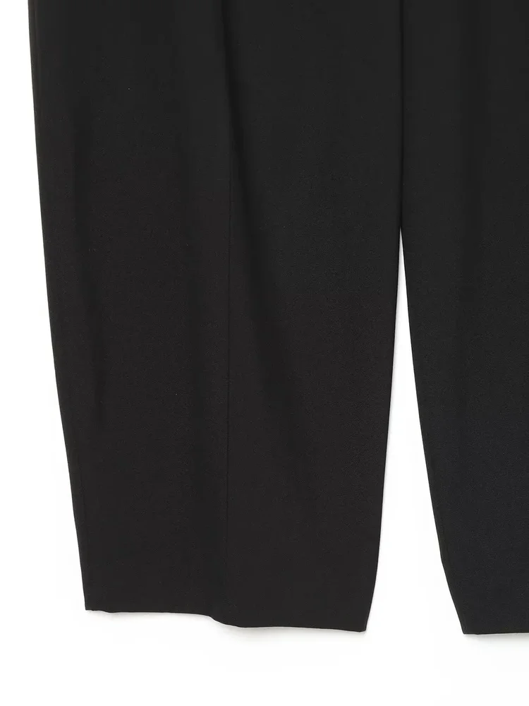 AACHOAE Women Barrel Leg Pants Mid Rise Pleated Balloon Trousers Loose Wide Leg Curved Pants Casual Office Streetwear Long Pants
