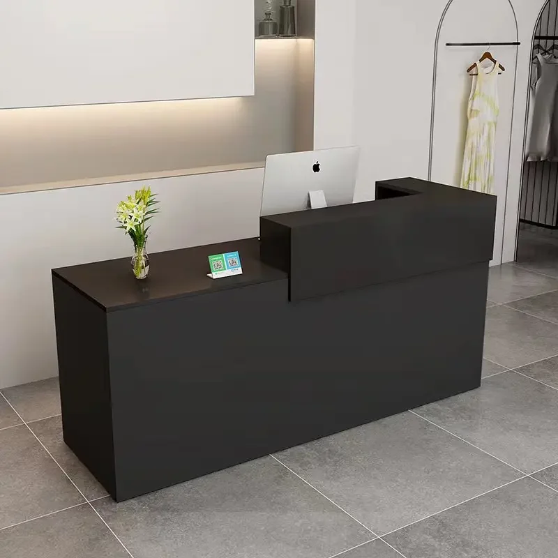 كلاسيكي متعدد الاستخدامات لصالونات التجميل البهجة الحديثة الفريدة من نوعها مكتب الاستقبال البسيط الكلاسيكي Mostrador Negocio الأثاث التجاري