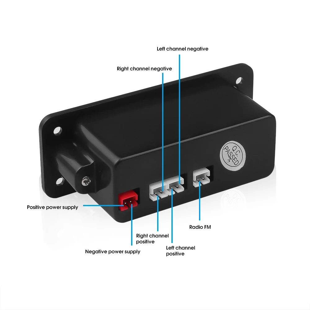 5V MP3 WMA Decoder Board 6W 2*3W Wireless Bluetooth 5.0 Amplifier Car Audio USB TF FM Radio Module MP3 Player