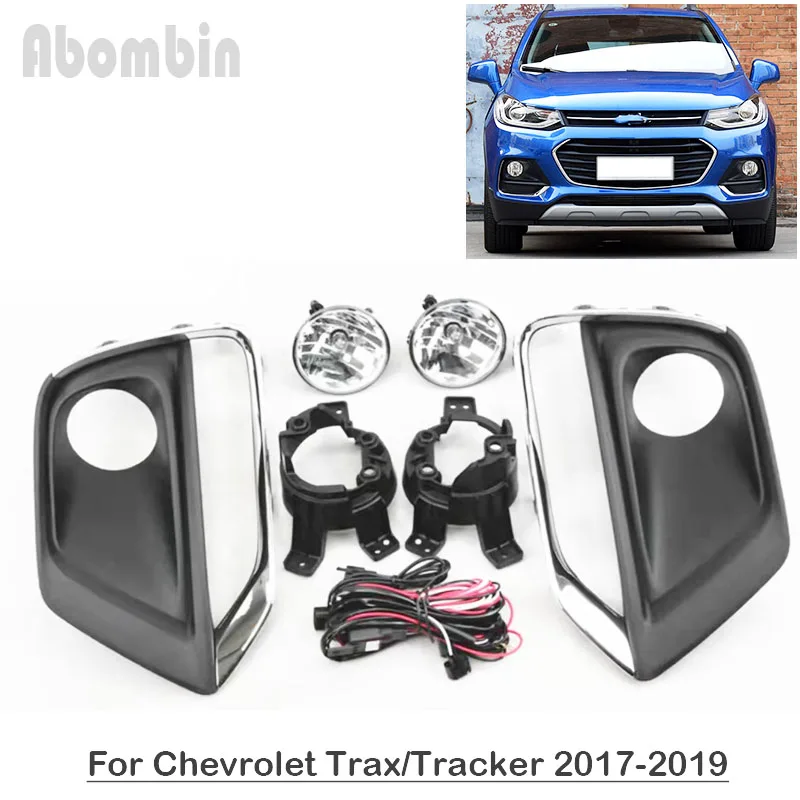 Front Bumper Lamp Daytime Running Fog Light Assy With Wiring Harness Kit For Chevrolet Chevy Trax/Tracker 2017 2018 2019