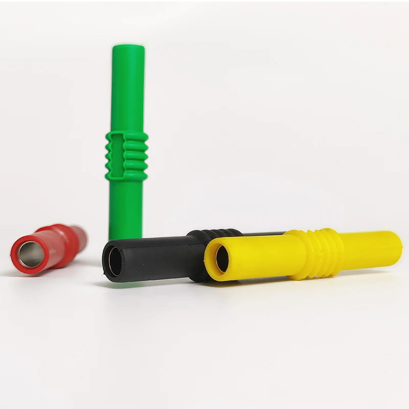 10/20 قطعة 4 مللي متر الموز المقبس شاحن أنثي تمديد معزول الموز التوصيل المقرنة موصل أنثى تكويم #4