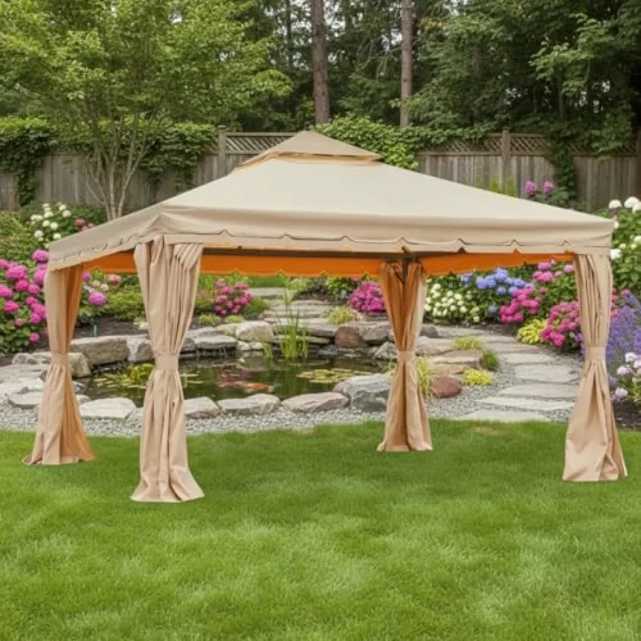 Reinforced RipLock 350 Replacement Canopy Top Cover Compatible with Erommy 12' x 12' Square Gazebo Models B088NCCWXF, HWG-027C